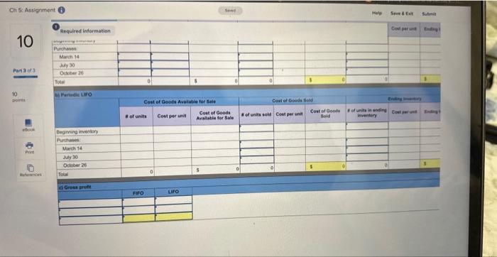 currentyear purchases and sales for its only product Exercise 5-9 (Algo) Specific