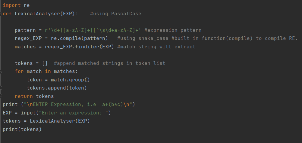 TASK: Explain this PYTHON code, each and every step the working