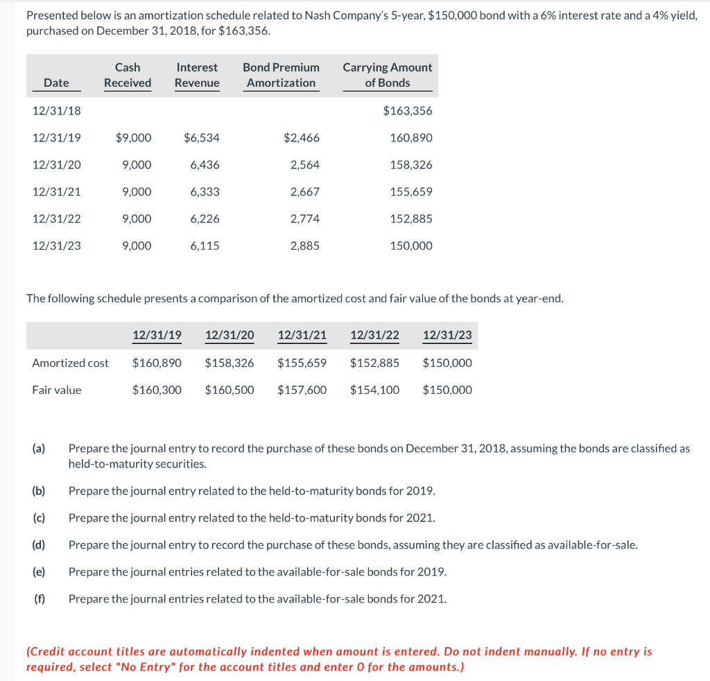 question 9 Presented below is an amortization schedule related to Nash Company's
