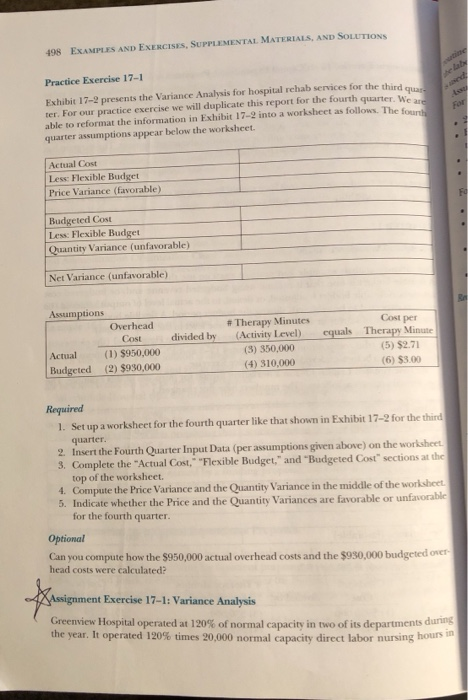 example and practice exercise use the flexible budget approach. A flexible budget