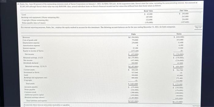  please focus on the directions 1& 2 Use Chapter 4 Problem
