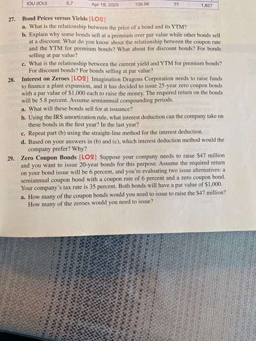  my question is Q 29, zero coupon bonds ( part b