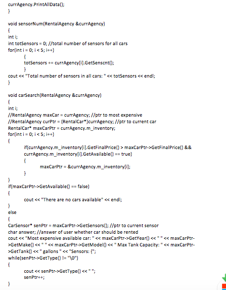 newsensor.radar_cnt; char* CarSensor::GetType //returns current value for an individual car's year return