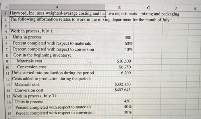  B E 6 8 D 1 Hayword, Inc. uses weighted average