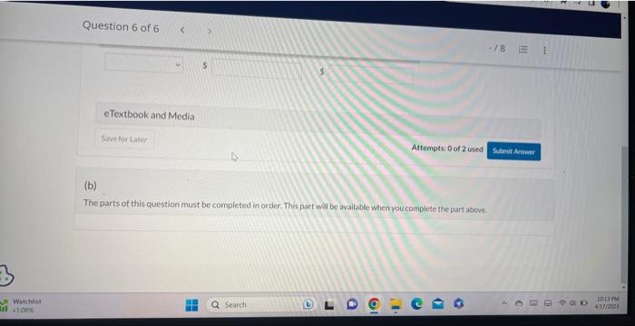 decrease in cash for each company, (Enter your answers in milions) (b)