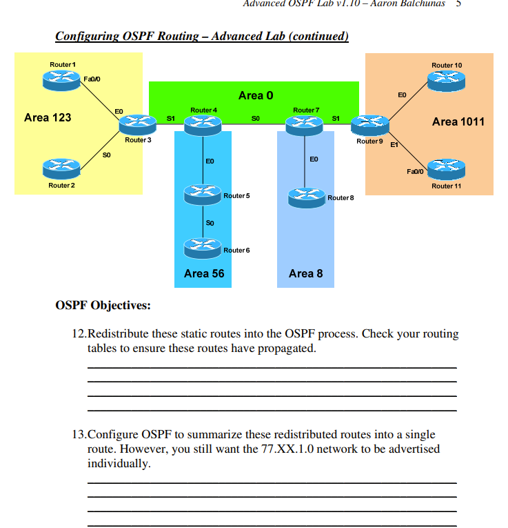 Router 911=192.168.119.x 3. Configure a loopback interface on each router. The interface