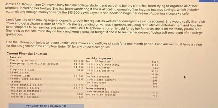 Jamie Lee Jackson, age 24, now a busy full-time college student and
