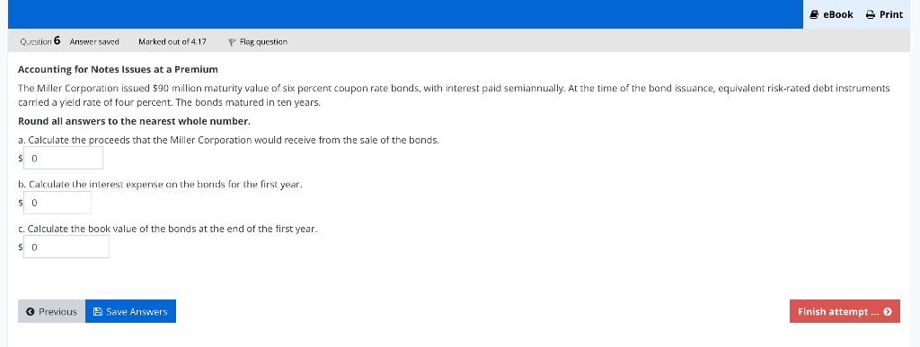 Accounting for Notes Issues at a Premium carried a yield rate