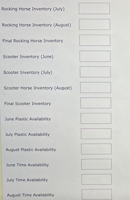 company how many of each toy to produce during each month. You