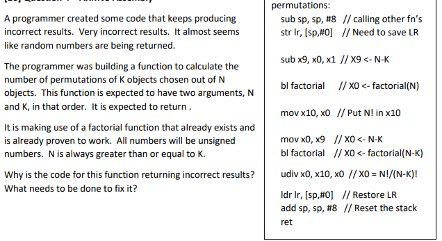  A programmer created some code that keeps producing incorrect results. Very