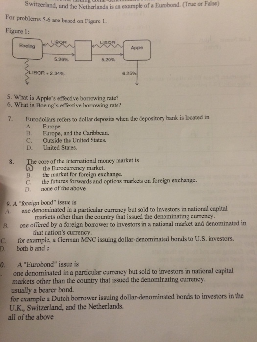  For problems 5-6 are based on Figure 1. What is Apple's