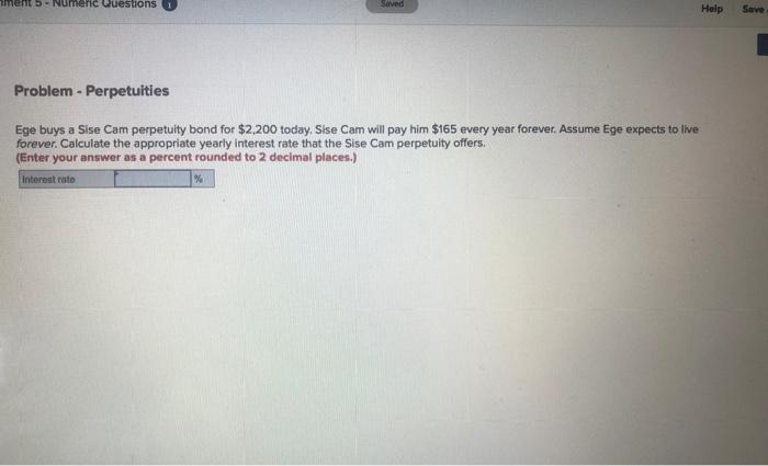  men 5 - Numeric Questions 1 Saved Help Seve Problem -