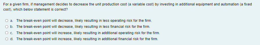 firm). By doing so, management determines the financial leverage of the firm.