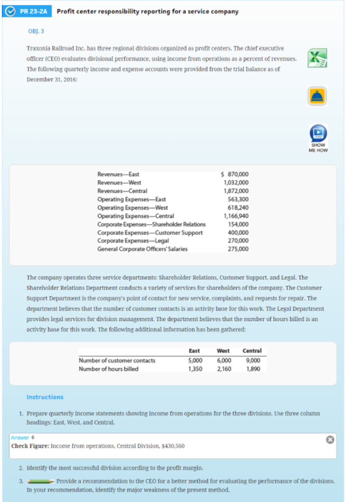 PR 23-2A PLEASE USE FORMAT SHOWN ALONG WITH SHOWING STEPS TO GET