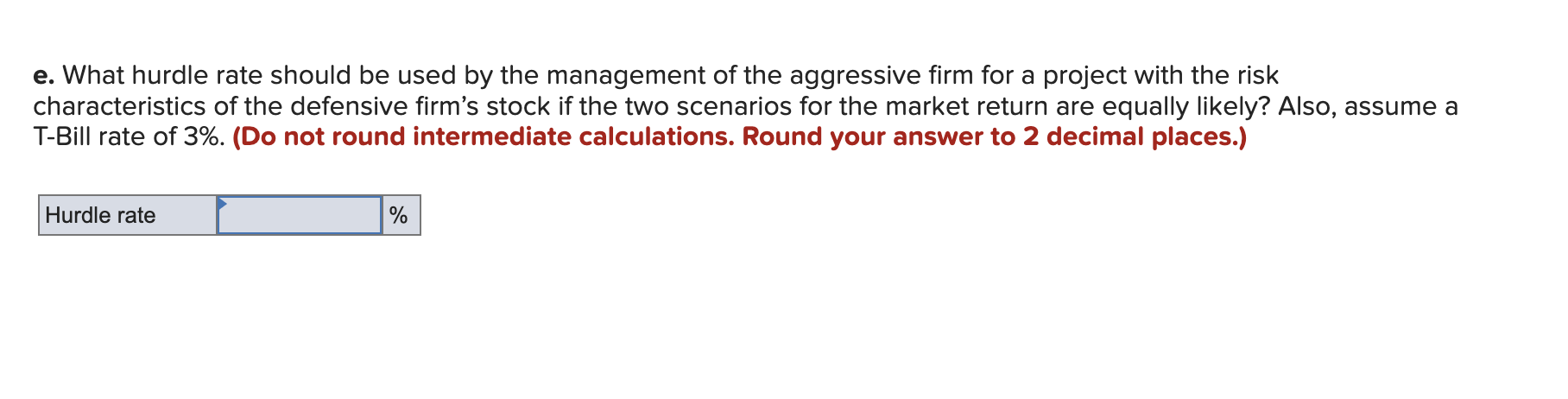 on two stocks in two particular scenarios for the rate of return
