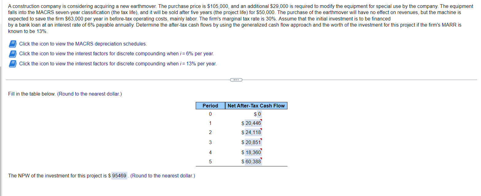 The answer is already shown, please show the work to get it.