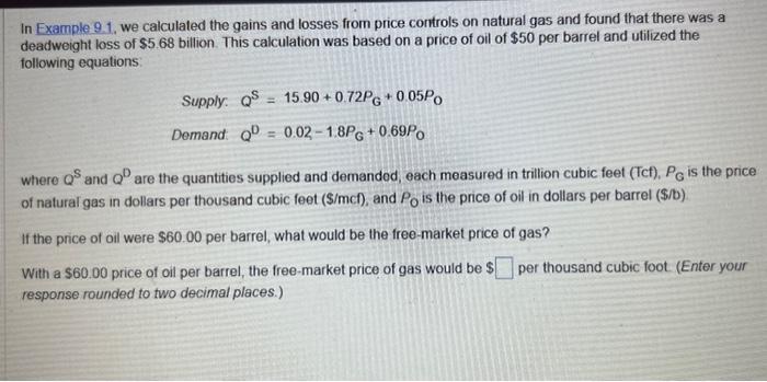  In Example 9.1, we calculated the gains and losses from price