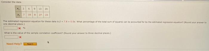  Consider the data x 26 9 33 20 7 19 8