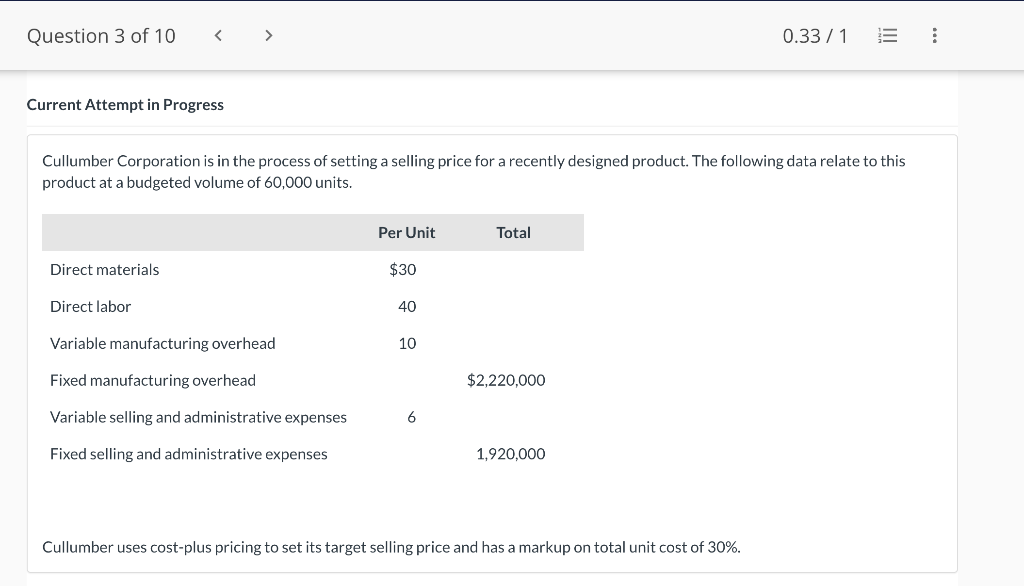 Current Attempt in Progress Cullumber Corporation is in the process of