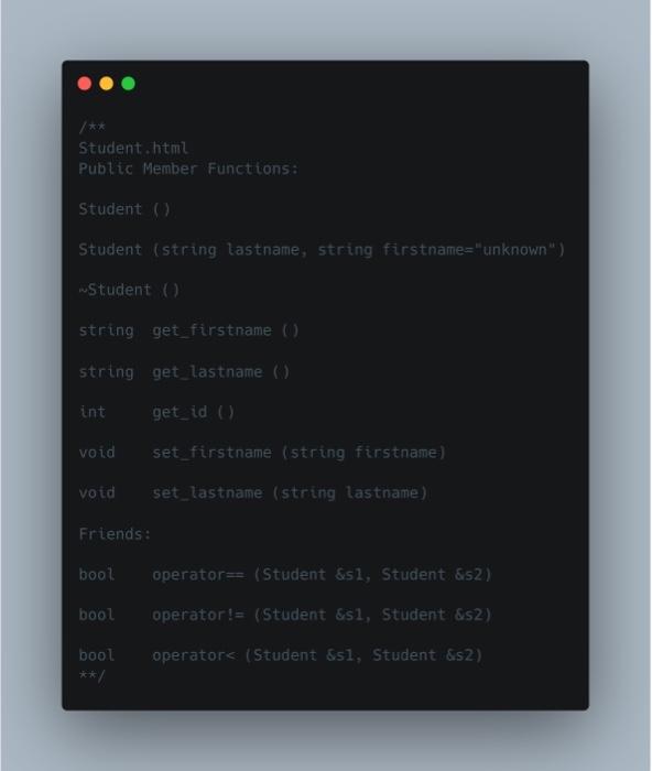 dynamic memory allocation. - Experience separation of declaration and definition files. The