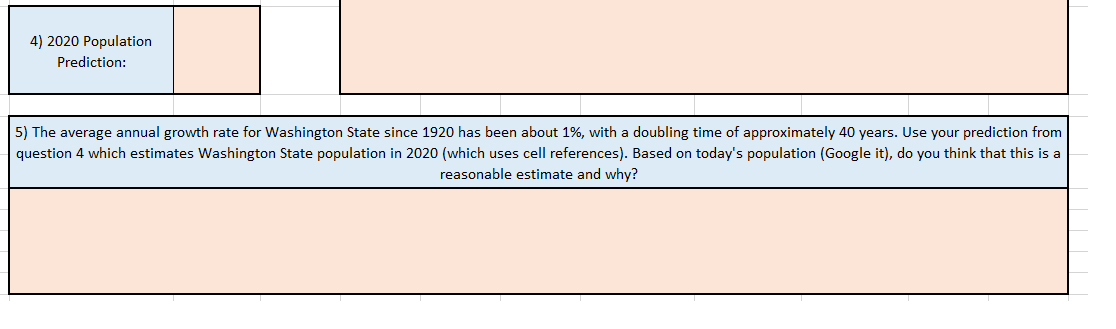 Need help with 4&5. If you could type out the formulas, it