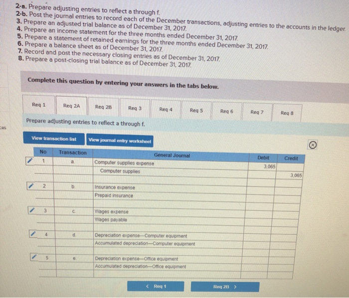 Business Solutions (reflecting its transactions for October and November of 2017) follows.