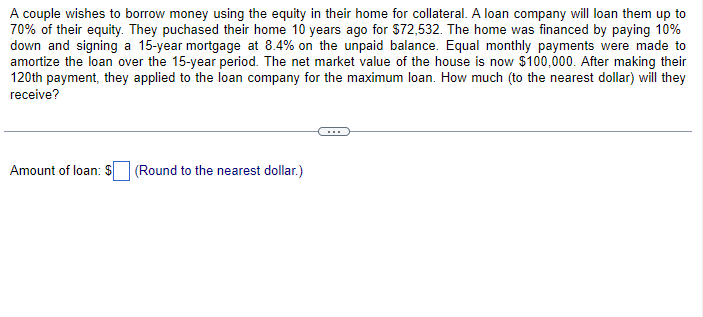  Do not round to much, only the answer ! A couple