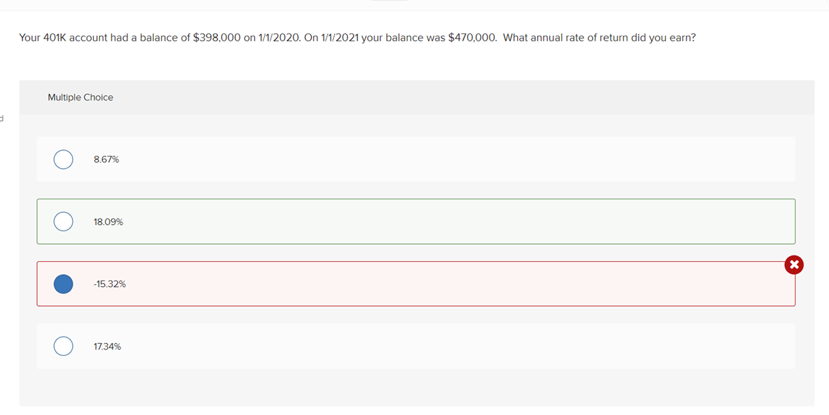 Pls help and show work to get the answer! Your 401K account