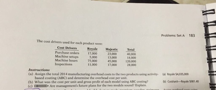two large-screen Assign onverhead torou using ABCandeval ate decision which sells for