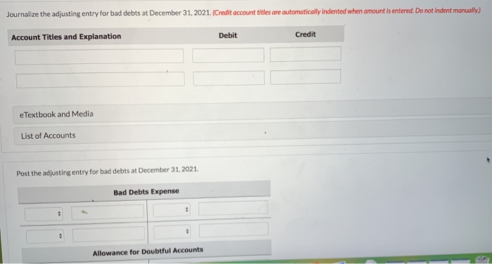 31, 2021. Number of Days Past Due Not Yet Due Total Customer