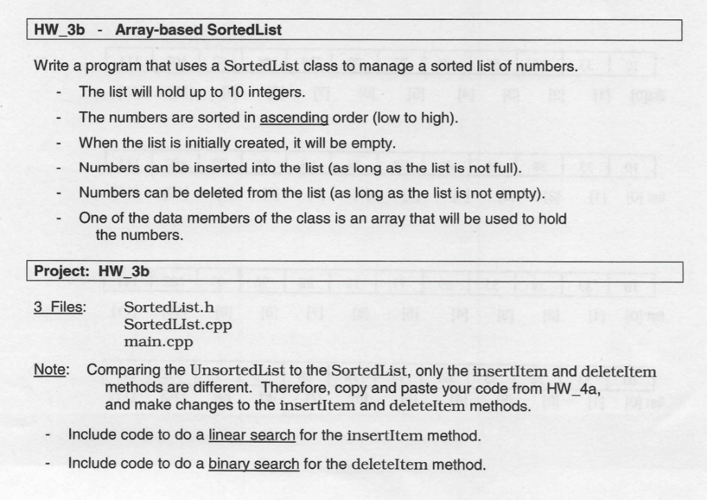  C++ need to make changes to the insertItem to add linear