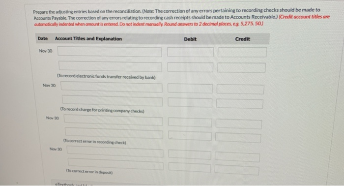 cash balance per bank 844.50 427.80 1,050.00 4,266.90 $979120 The adjusted cash