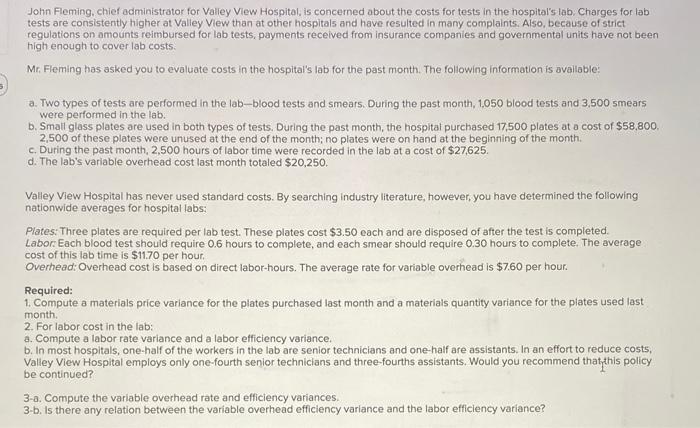 i would greatly appreciate help with this! John Feming, chief administrator for