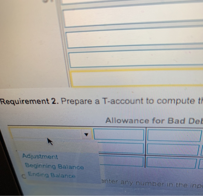 Collected cash on account. Record sales for the year. Recorded bad debts