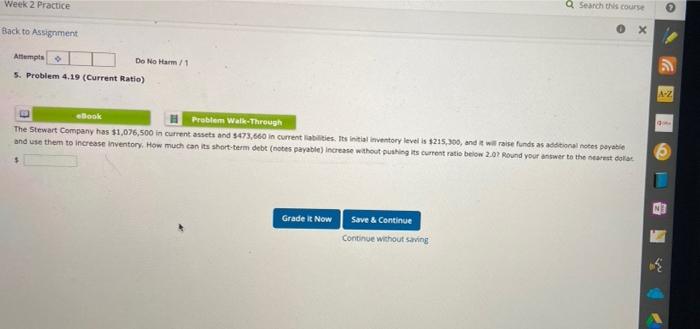  Q Search this course Week 2 Practice 0x Back to Assignment