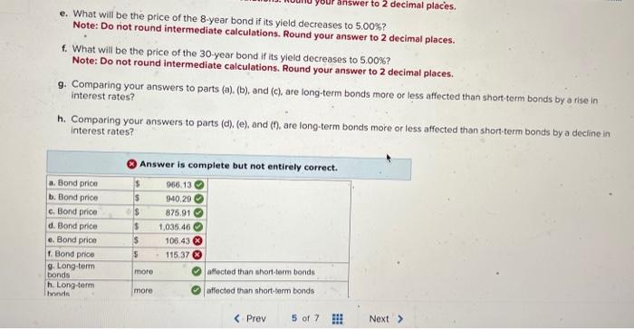 making annual coupon payments and all selling at face value. The short-term
