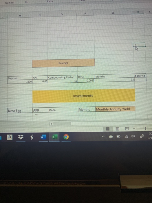 please complete and show me how you wouldmake your own savings and
