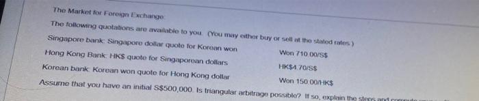 last part says if so explain the steps and compute your profit