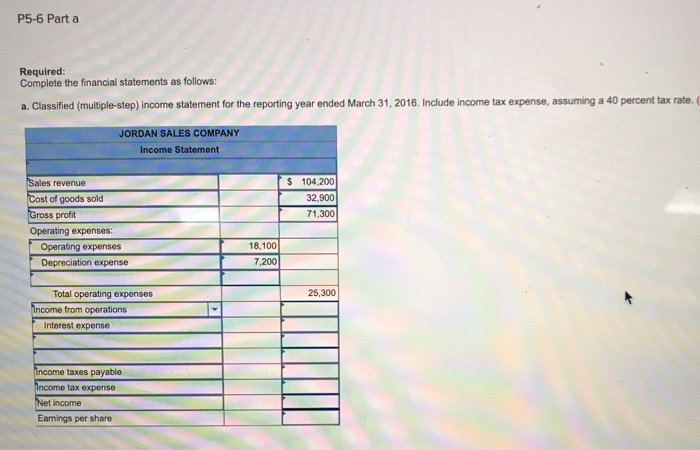 a Trial Balance LO5-3 (The following information applies to the questions displayed