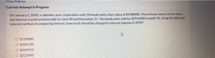  View Policies Current Attempt in Progress On January 2, 2020, a