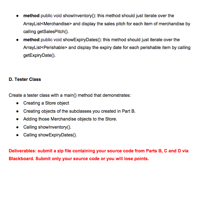 * */ public abstract class Merchandise { // Every merchandise item has