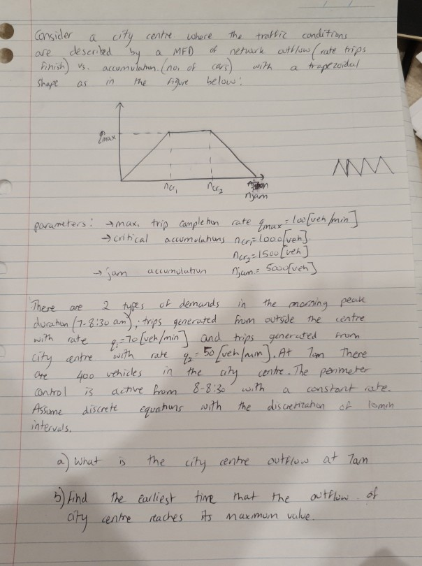 a and b please a MED Consider a city centre where