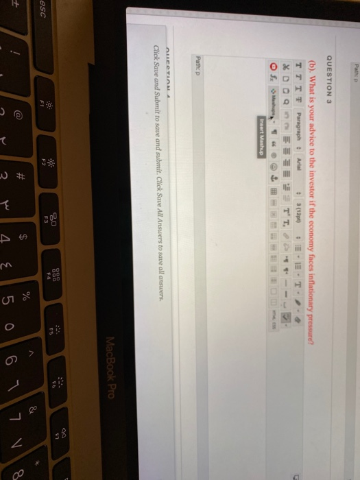  Path: QUESTION 3 (b). What is your advice to the investor