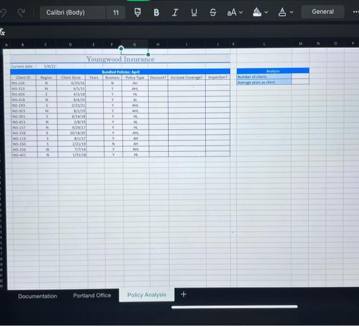 Oregon. He has asked you to help him complete the workbook and