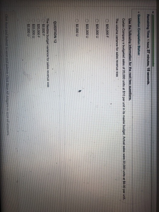  Remaining Time: 1 hour, 37 minutes, 15 seconds. Question Completion Status: