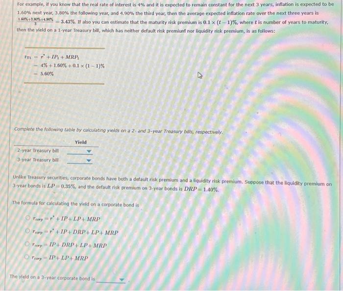 ch 06 1. inflation and interest rates /9 For example, if you