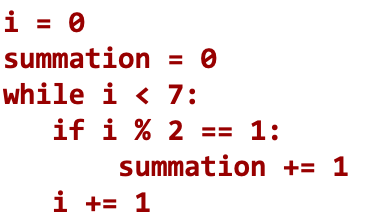 1. After the Python code below is run, what is the value