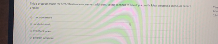  This is program music for orchestra in one movement with contrasting