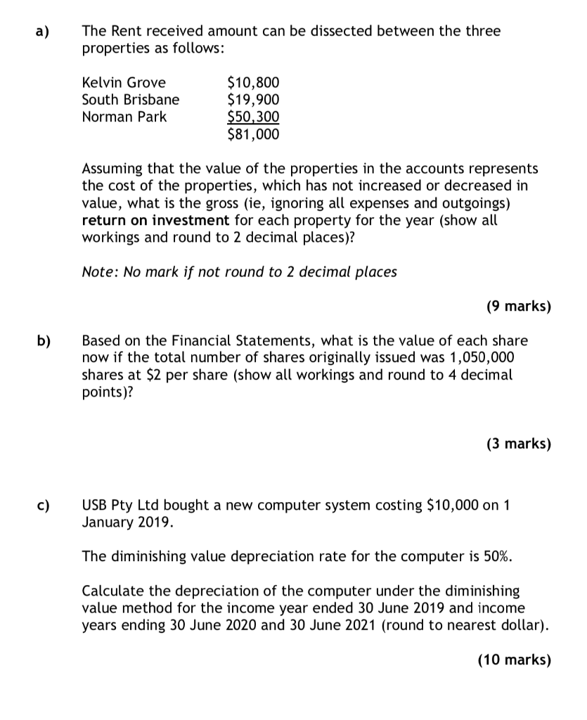 Rent received Total income $ 36,000 81,000 117,000 Expenses Accounting fees Bank
