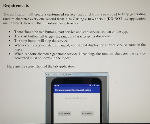  Please use Java in Android Studio to complete the application Requirements